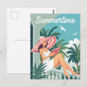 夏期くつろぎヴィンテージ ポストカード (正面/裏面)