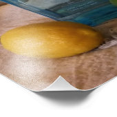 夏期と柑橘類のボトルと静物生活 フォトプリント            (角)