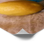 夏期と柑橘類のボトルと静物生活 ポスター (角)