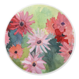 夏期のピンクおよび緑の陶磁器のノブ セラミックノブ