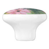 夏期のピンクおよび緑の陶磁器のノブ セラミックノブ (側面)