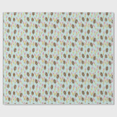 夏期のポプシクル菓子 ラッピングペーパー (フラット)