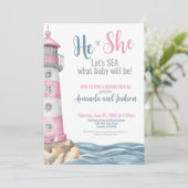 夏期の性別の表示パーティー 招待状 (スタンド正面)