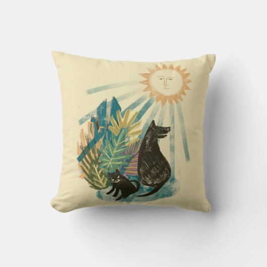 夏期の日曜日の装飾用クッション クッション (正面)