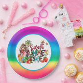 夏期の甘いパーティー ペーパープレート (パーティー)