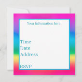 夏期の甘いパーティー 招待状 (裏面)