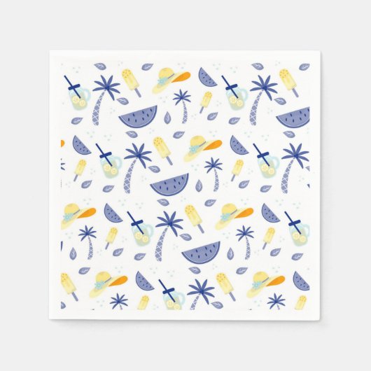 夏期の要点 スタンダードカクテルナプキン (正面)