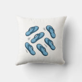 夏期の雰囲気： Monkey with Flipflops クッション (裏面)