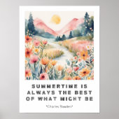 夏期は常に水最高の色のポスター ポスター (正面)