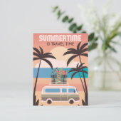 夏期は旅行時間 ポストカード (スタンド正面)