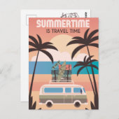 夏期は旅行時間 ポストカード (正面/裏面)
