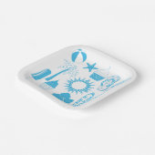 夏期アイコン ペーパープレート (傾斜あり)