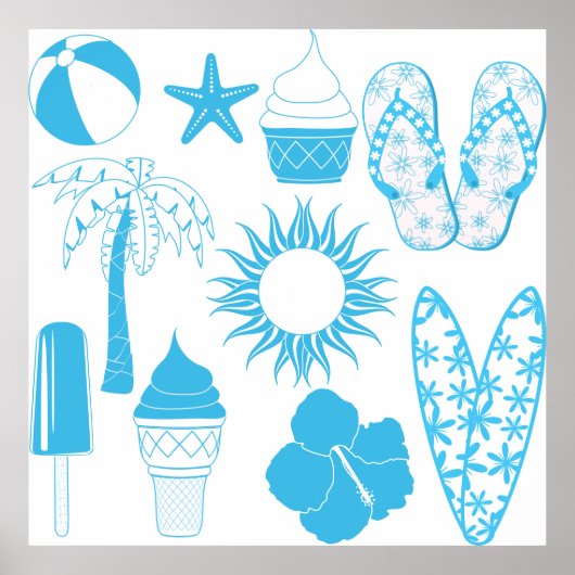 夏期アイコン ポスター (正面)