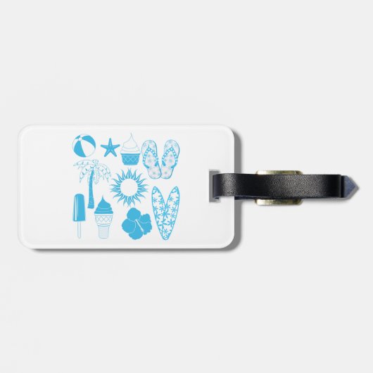 夏期アイコン ラゲッジタグ (裏面横)