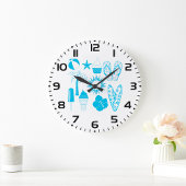 夏期アイコン ラージ壁時計