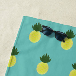 夏期アートパイナップルパターン ビーチタオル