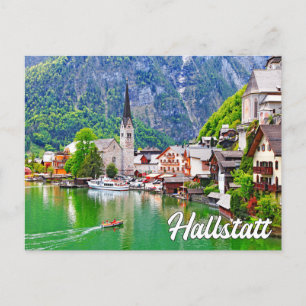 夏期インHallstatt，オーストリア ポストカード