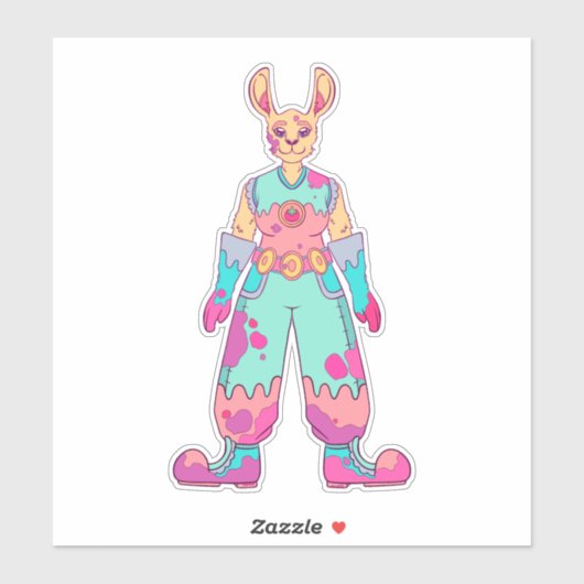 夏期ウサギ シール (シート)