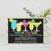 夏期カクテルパーティの招待状 招待状 (スタンド正面)