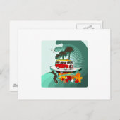 夏期サーフィン! ポストカード (正面/裏面)