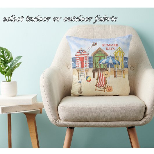 夏期ショア魅力的ビーチモノグラム クッション