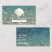 夏期シーセル美しいサロン名刺 名刺 (正面/裏面)