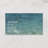 夏期シーセル美しいサロン名刺 名刺 (裏面)