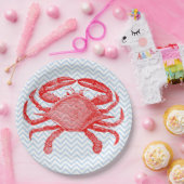 夏期シーフードカニピクニック ペーパープレート (パーティー)