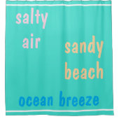 夏期ターコイズサルティエア シャワーカーテン (正面)