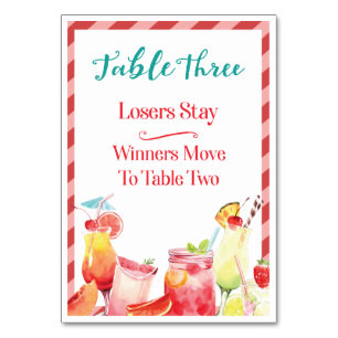 夏期ドリンクズテーブルカードスリーバンコ テーブルナンバー