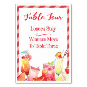 夏期ドリンクテーブルカードフォーバンコ テーブルナンバー (裏面)