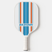 夏期ノスタルジックストライプボード名 ピックルボールラケット (裏面)