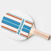夏期ノスタルジックストライプボード名 卓球ラケット (横)