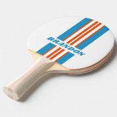 夏期ノスタルジックストライプラリー名 卓球ラケット (正面アングル)