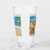 夏期パーソナライズされたビーチ海 タンブラーグラス (左)