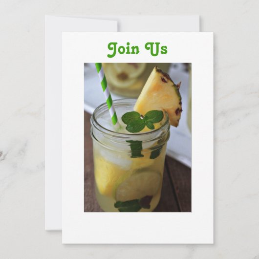 夏期パーティー集合招待状 招待状 (正面)