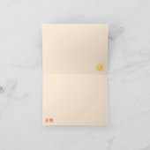 夏期ビーチをテーマにした有難う サンキューカード (内部)