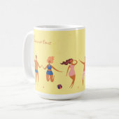 夏期ビーチパーティーおもしろい茶 コーヒーマグカップ (正面左)