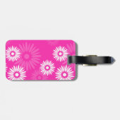 夏期ピンクの花ラゲッジタグ ラゲッジタグ (裏面横)