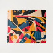 夏期ブリーズ – 抽象芸術合成 タペストリー (正面(横))