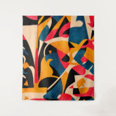 夏期ブリーズ – 抽象芸術合成 タペストリー (正面)