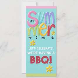 夏期ブルーBBQ招待状 招待状