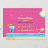 夏期リハーサルディナー招待状 招待状 (正面/裏面)