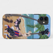 夏期休暇のラブラドールの絵を描くこと Case-Mate iPhoneケース (裏面(横))