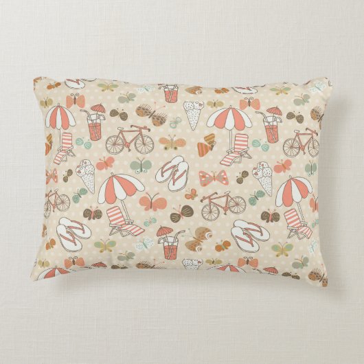 夏期休暇パターン アクセントクッション (裏面)