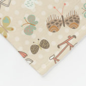 夏期休暇パターン フリースブランケット (角)