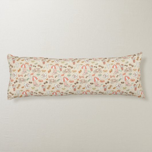 夏期休暇パターン ボディピロー (裏面)