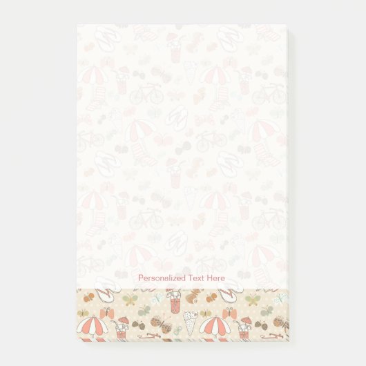 夏期休暇パターン ポストイット (正面)