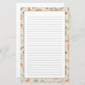 夏期休暇パターン 便箋 (正面/裏面)