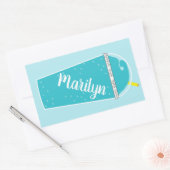 夏期冷たいドリンクのステッパーソナライズされたカー 長方形シール (封筒)